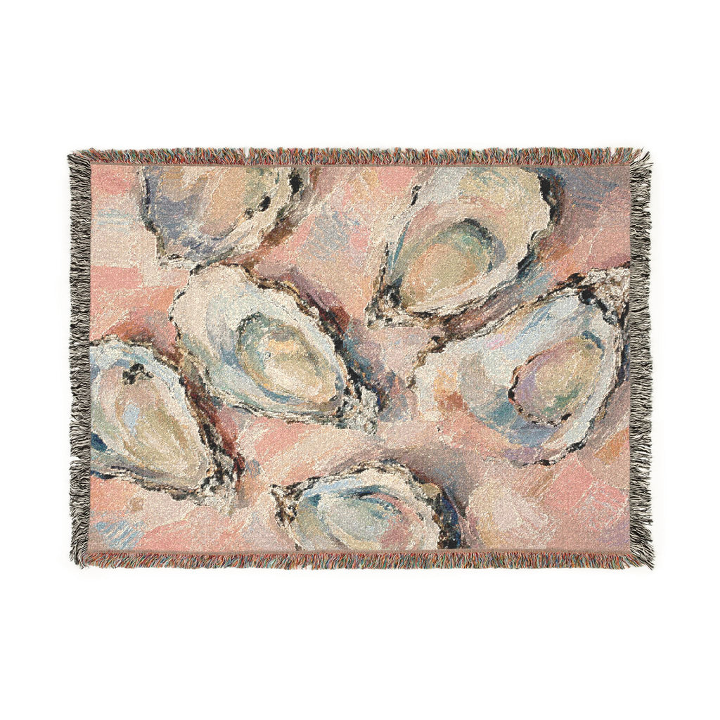 Oyster Painting Woven Blanket