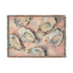 Oyster Painting Woven Blanket