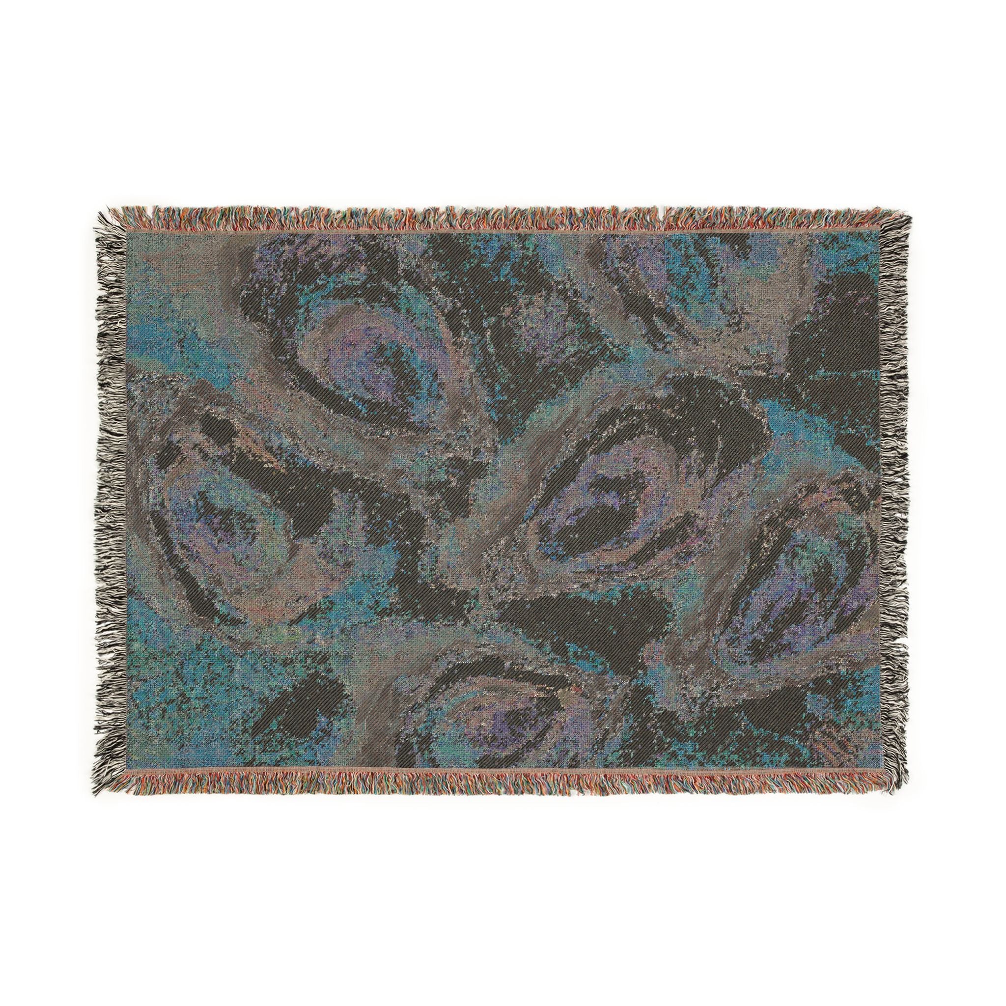 Oyster Painting Woven Blanket