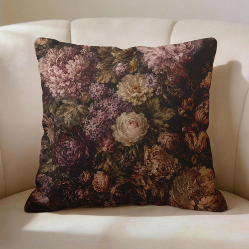 Moody Floral Pillow Cover