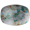 Stained Glass Style Floral Serving Platter