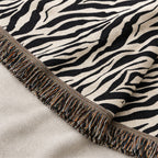 Zebra Print Woven Blanket
