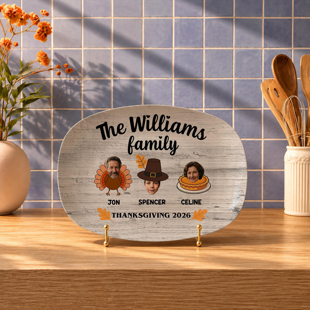Personalized Thanksgiving Recipe Platter