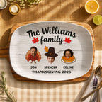 Personalized Thanksgiving Recipe Platter
