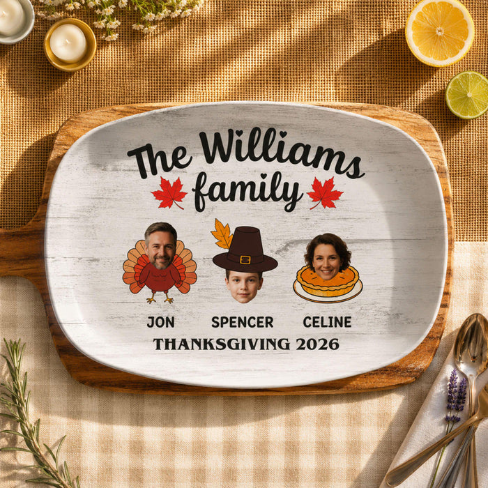 Personalized Thanksgiving Recipe Platter