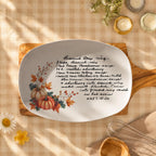 Personalized Handwritten Recipe Platter