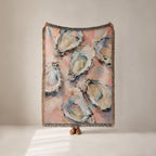 Oyster Painting Woven Blanket