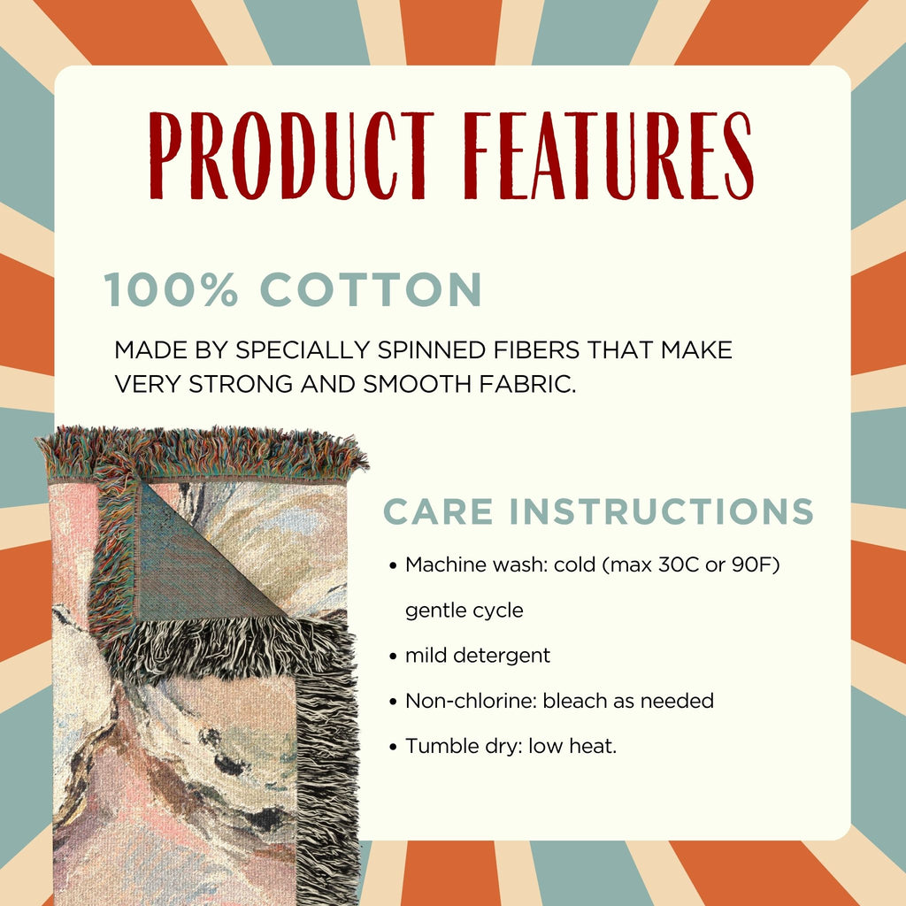 Oyster Painting Woven Blanket